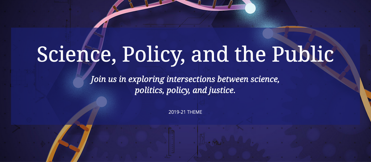 "Science, Policy, and the Public" Event Banner