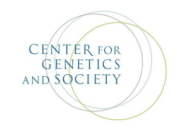 New logo of the Center for Genetics and Society, featuring three overlapping circles.