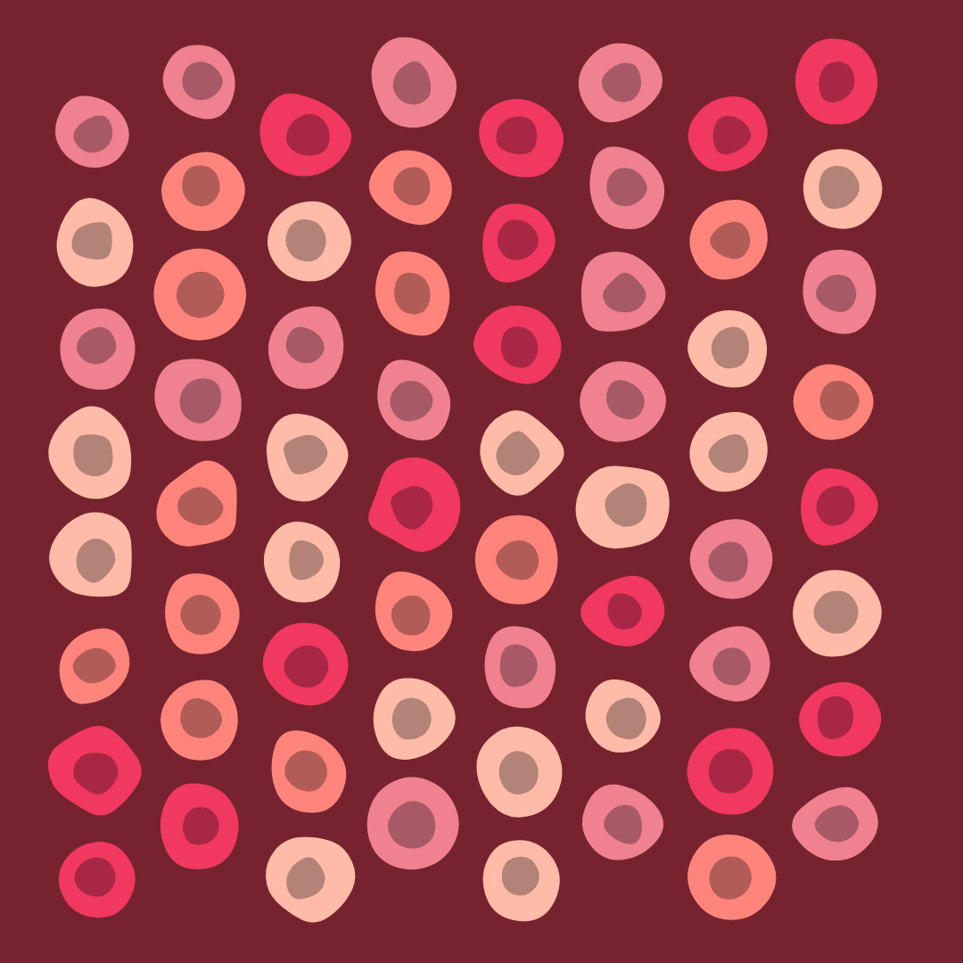 blood cells on burgundy background