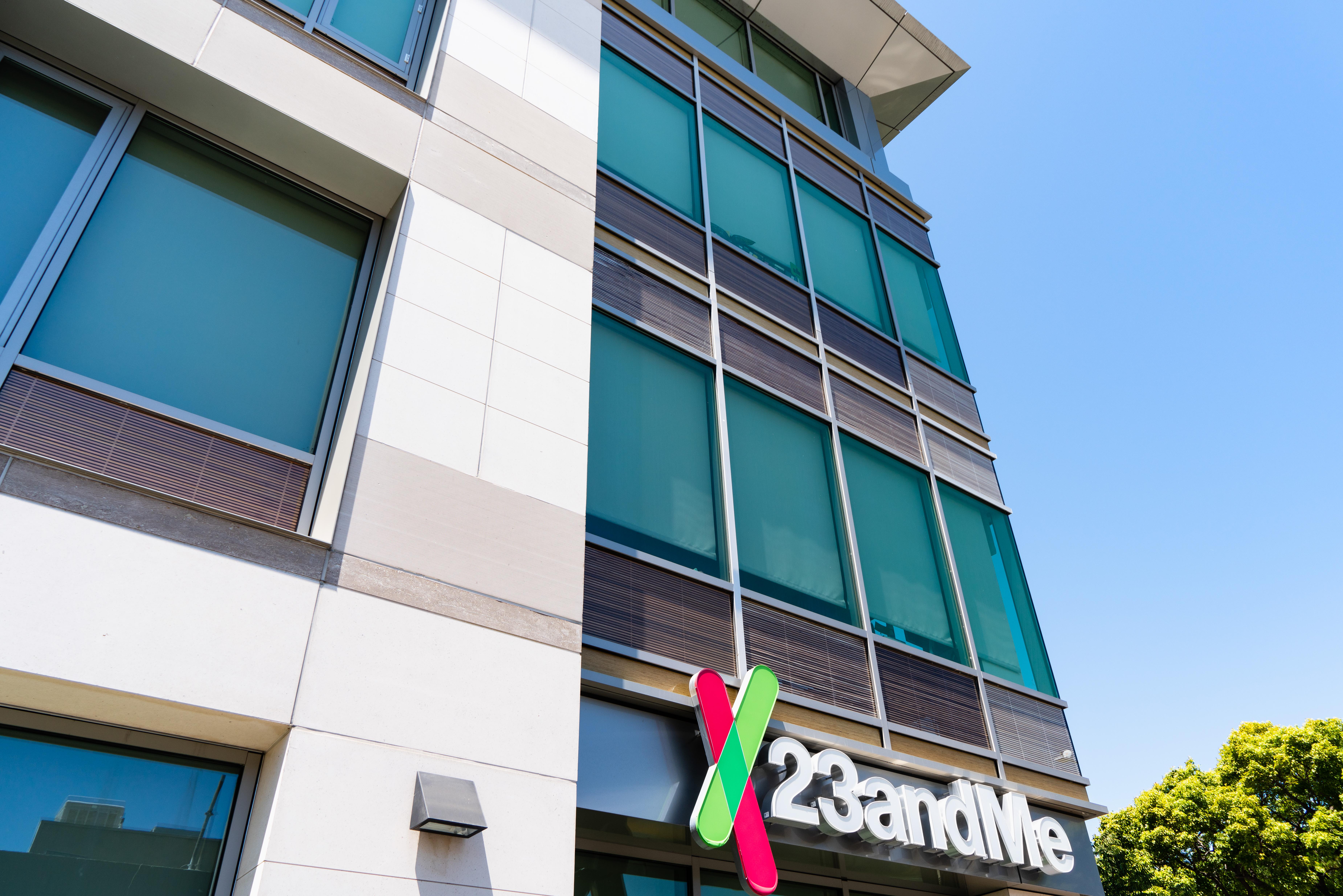 Office building with 23andMe logo