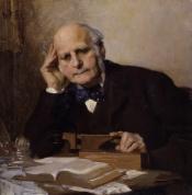 Painting of Sir Francis Galton, the founder of eugenics