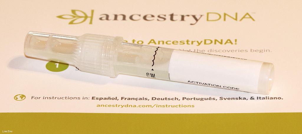 ancestryDNA test tube