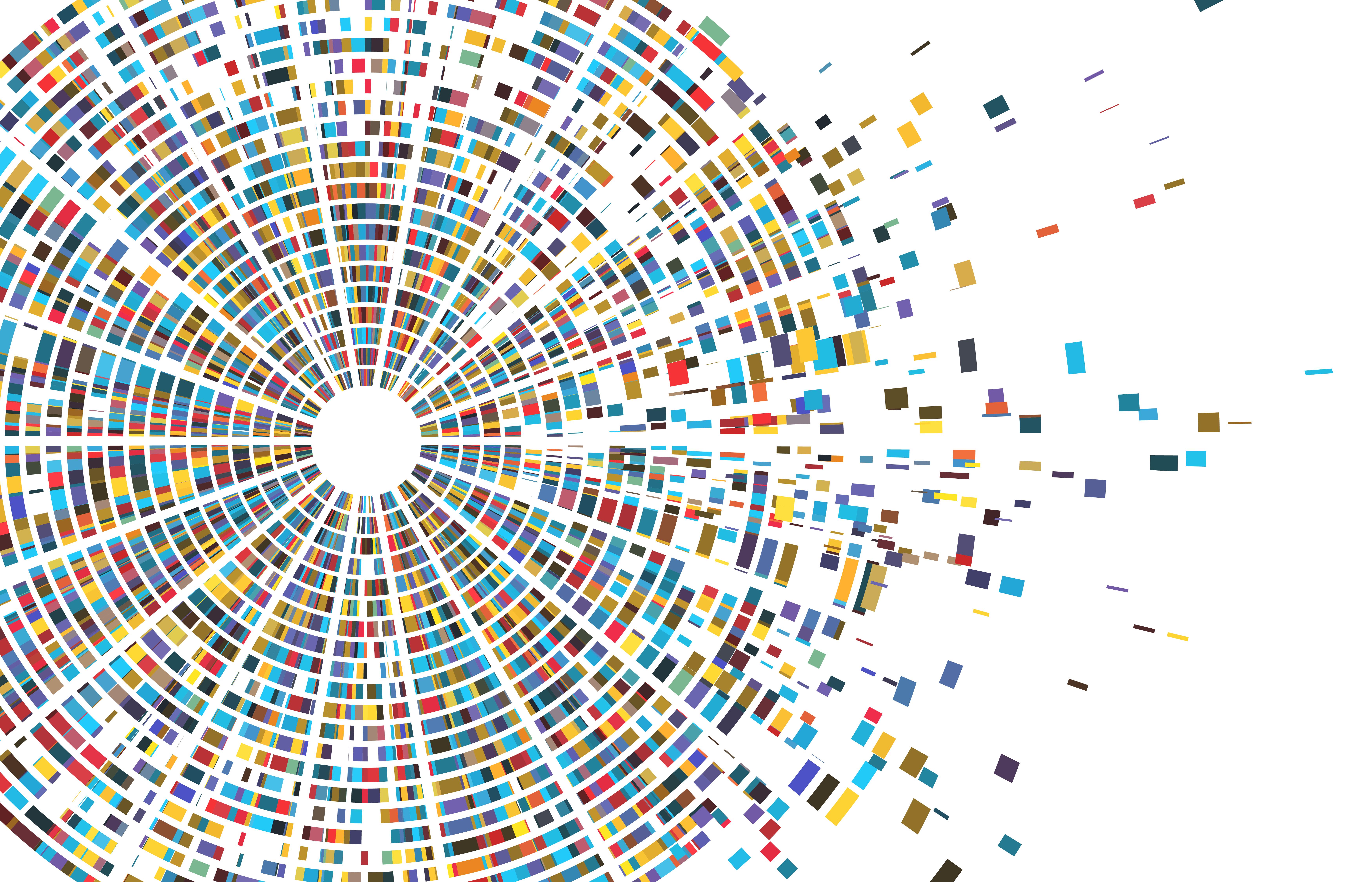 circular graphic representing a human genome