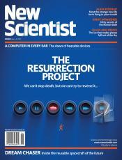New Scientist cover with "The Resurrection Project"